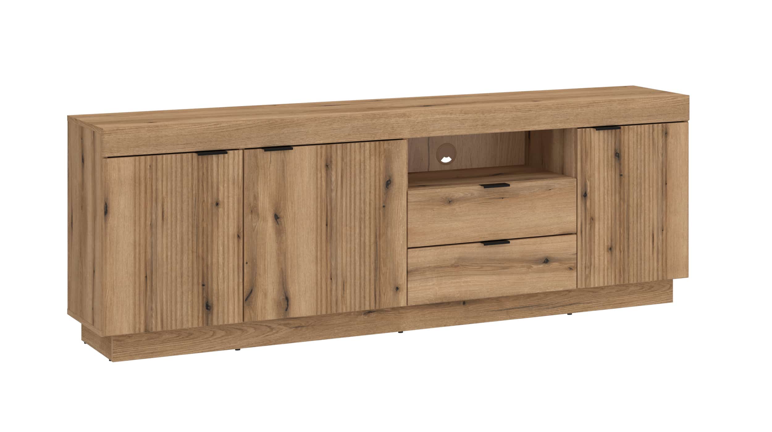 TV-Lowboard Coast Evoke Eiche - 186 cm - DELAMAR TV-Lowboard Coast Evoke Eiche - 2 Schubladen - 186 cm - DELAMAR