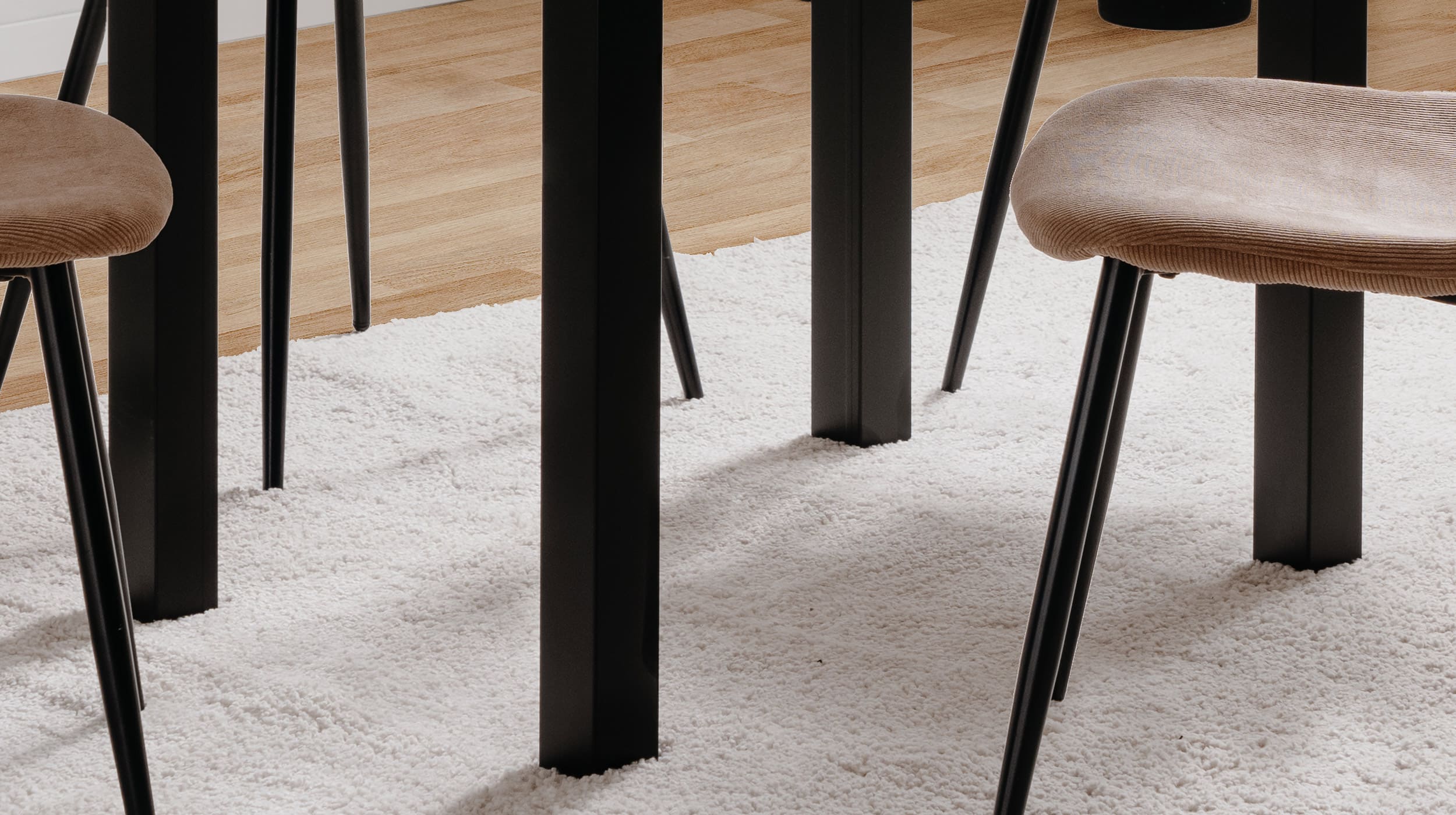 Esstisch ausziehbar Artisan Eiche - schwarz 100 cm - COBURG
