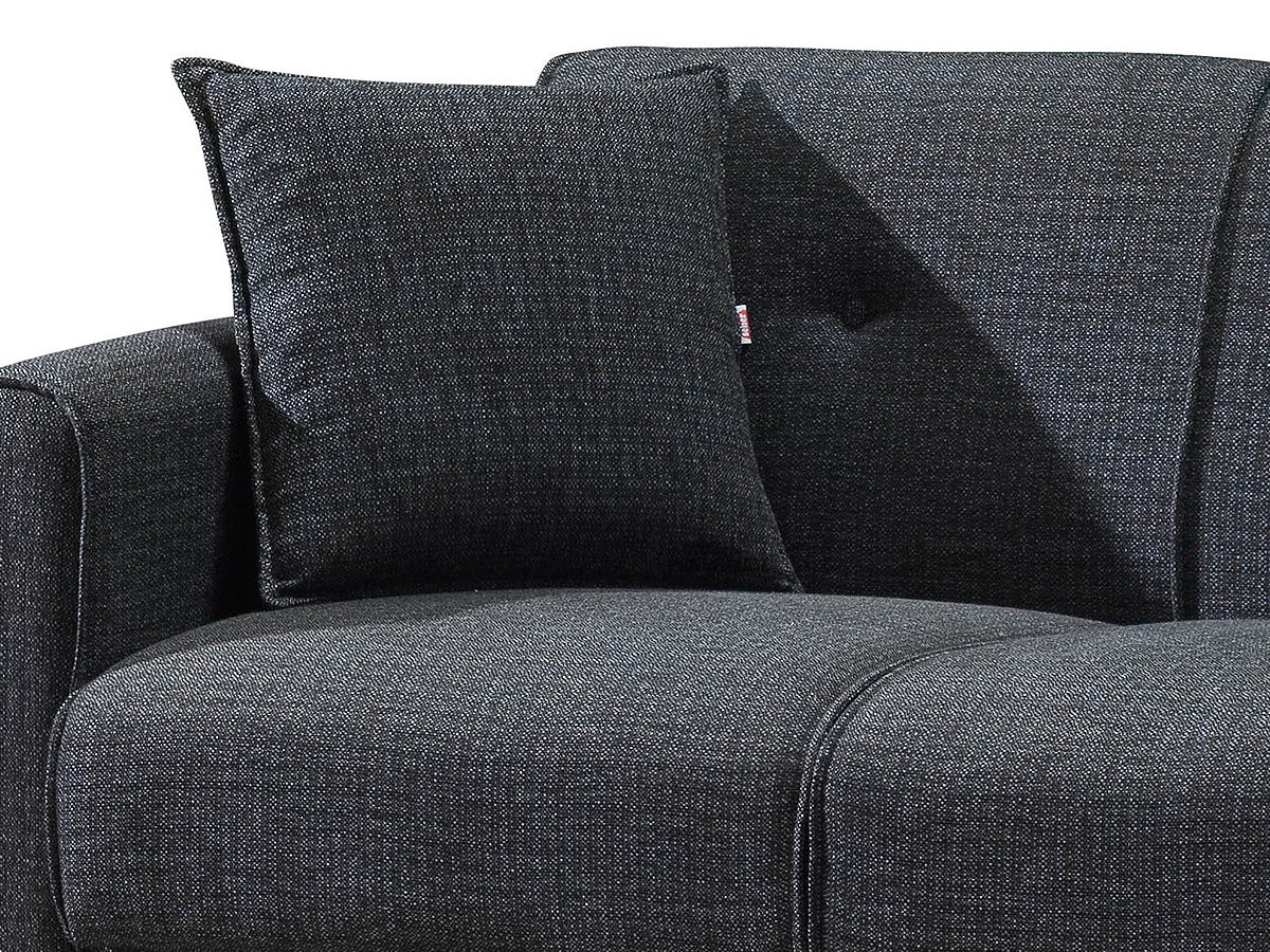 Einzelsofa 2-Sitzer anthrazit 138 cm Schlaffunktion - SAHIN