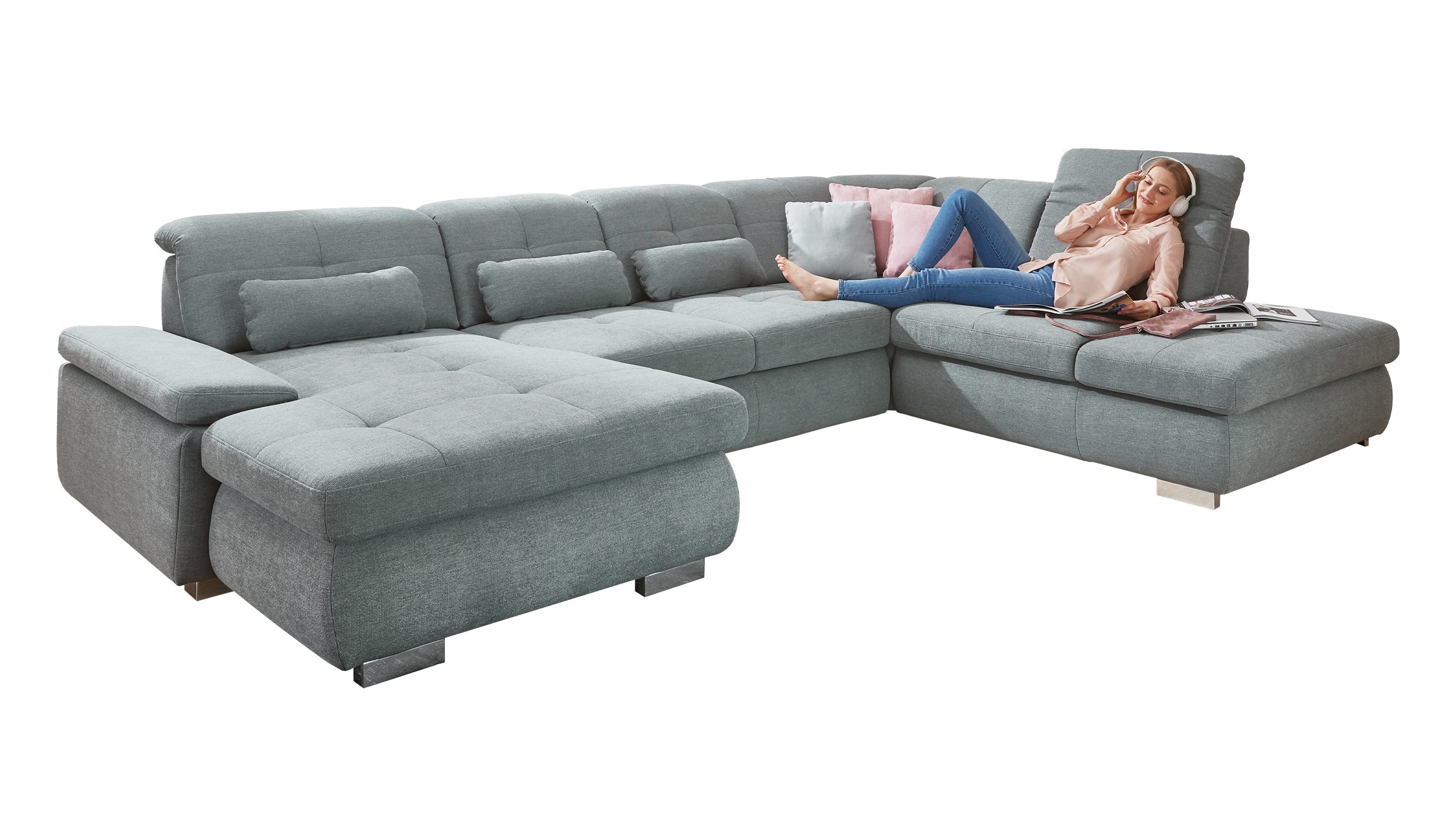 Couchliebe® Wohnlandschaft planbar - calido steel - Premium Version - APOLLO Couchliebe® Wohnlandschaft planbar - calido steel - Premium Version - APOLLO