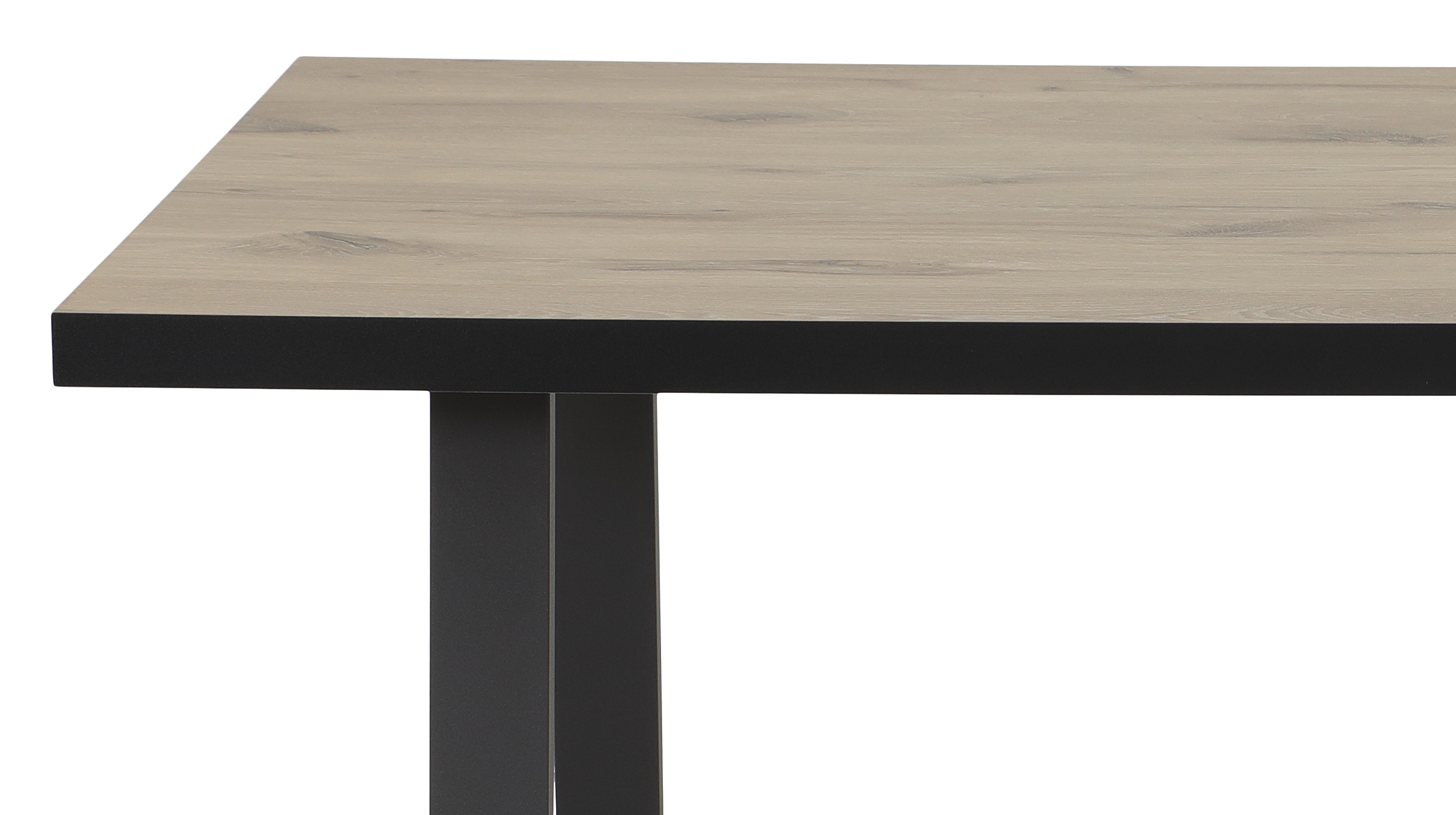 Esstisch Viking Oak 140 x 90 cm Metallkufen U-förmig - LUISE
